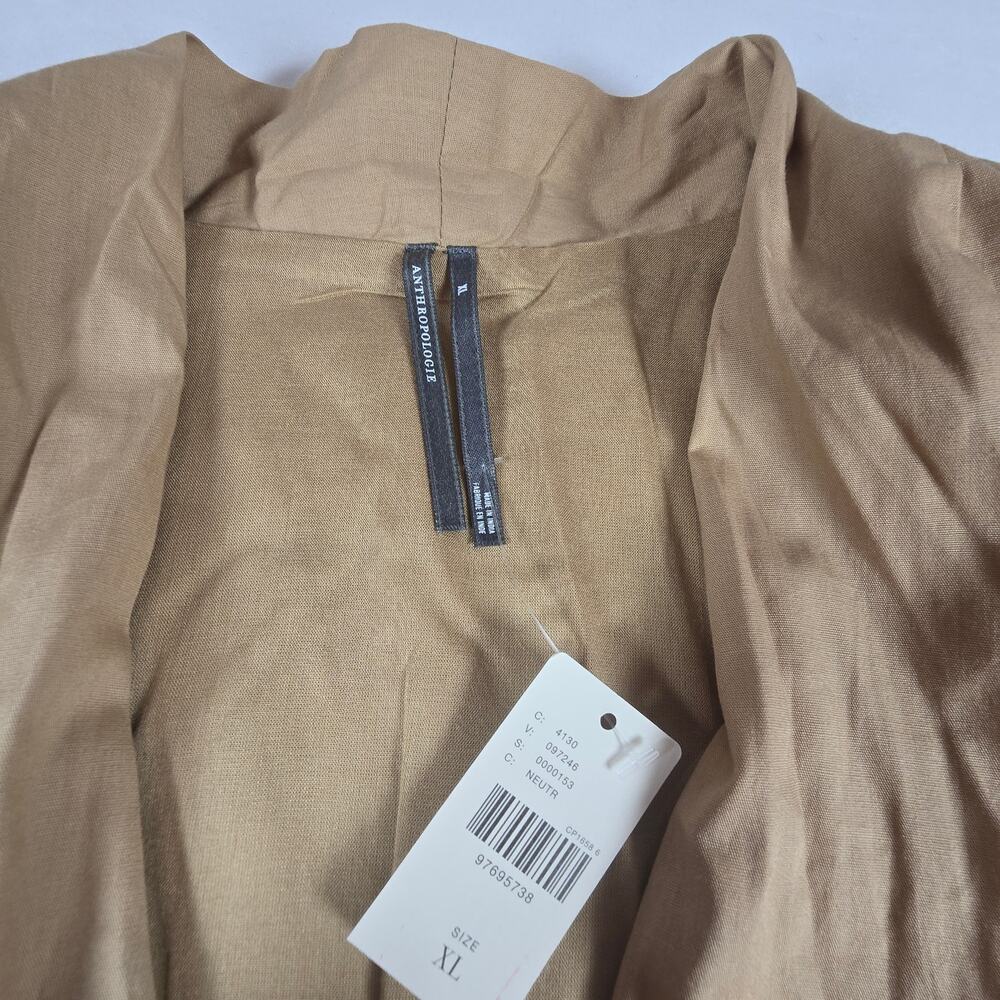NWT Anthropologie Tommie zip-front midi dress. Size XL.  Ret. $178. 100% Cotton - Picture 5 of 11